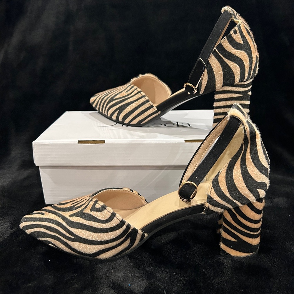 Zebra Print Heels - Picture 3 of 4